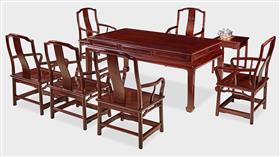 红酸枝180x96x79明式茶台（7件）