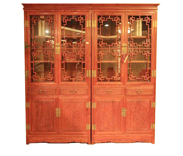缅甸香花梨100x40x208琴棋书画（对）