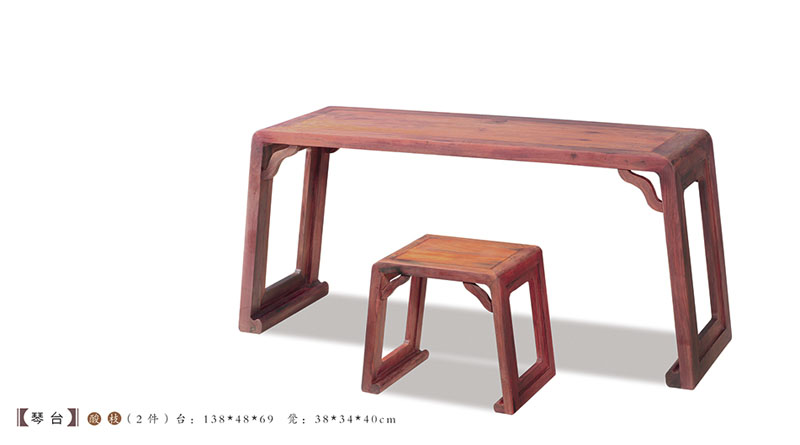 酸枝138x48x69琴台 （2件）